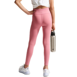 Детские брюки Nike Kids One Dri-Fit Tight — peony/white