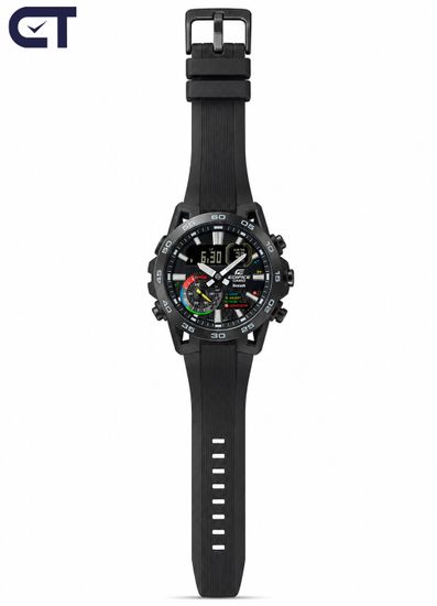 CASIO ECB-40MP-1ADF мужские часы — карбоновый EDIFICE с многоцветным циферблатом