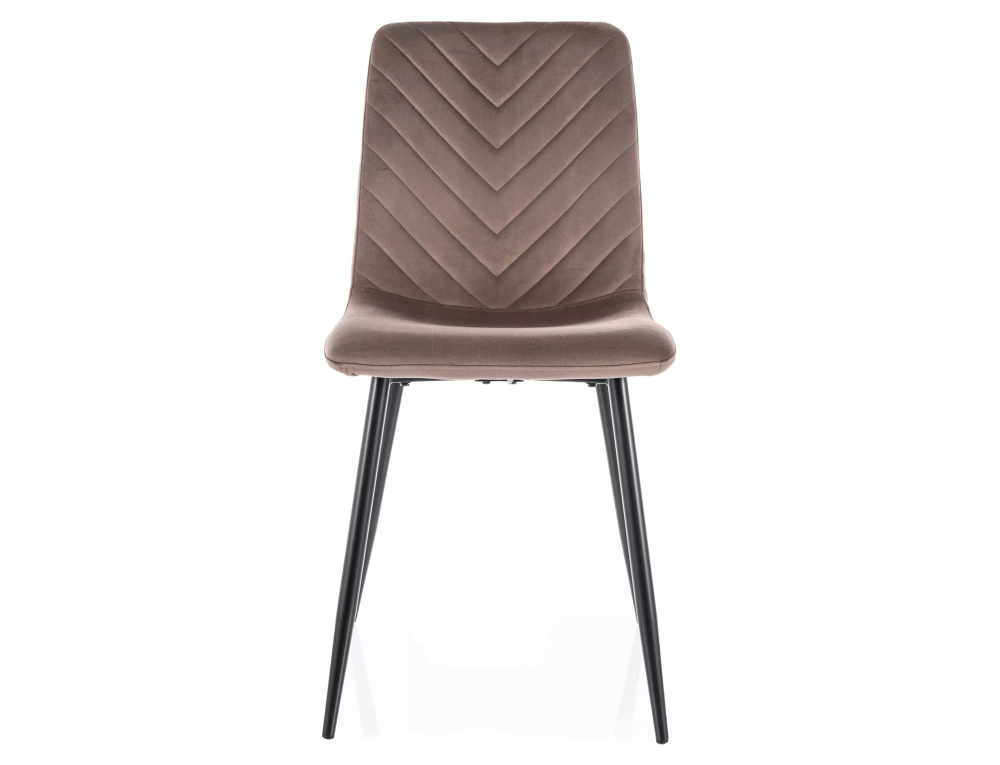 Стул SIGNAL DAREN Velvet Bluvel 38 капучино/черный