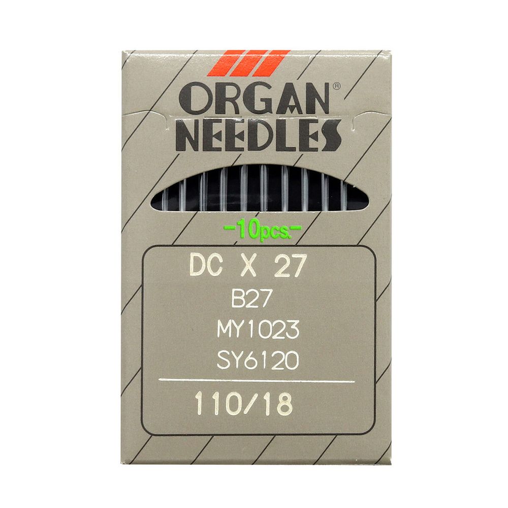 Иглы для промышленных швейных машин DCx27, №110, 10 шт, Organ