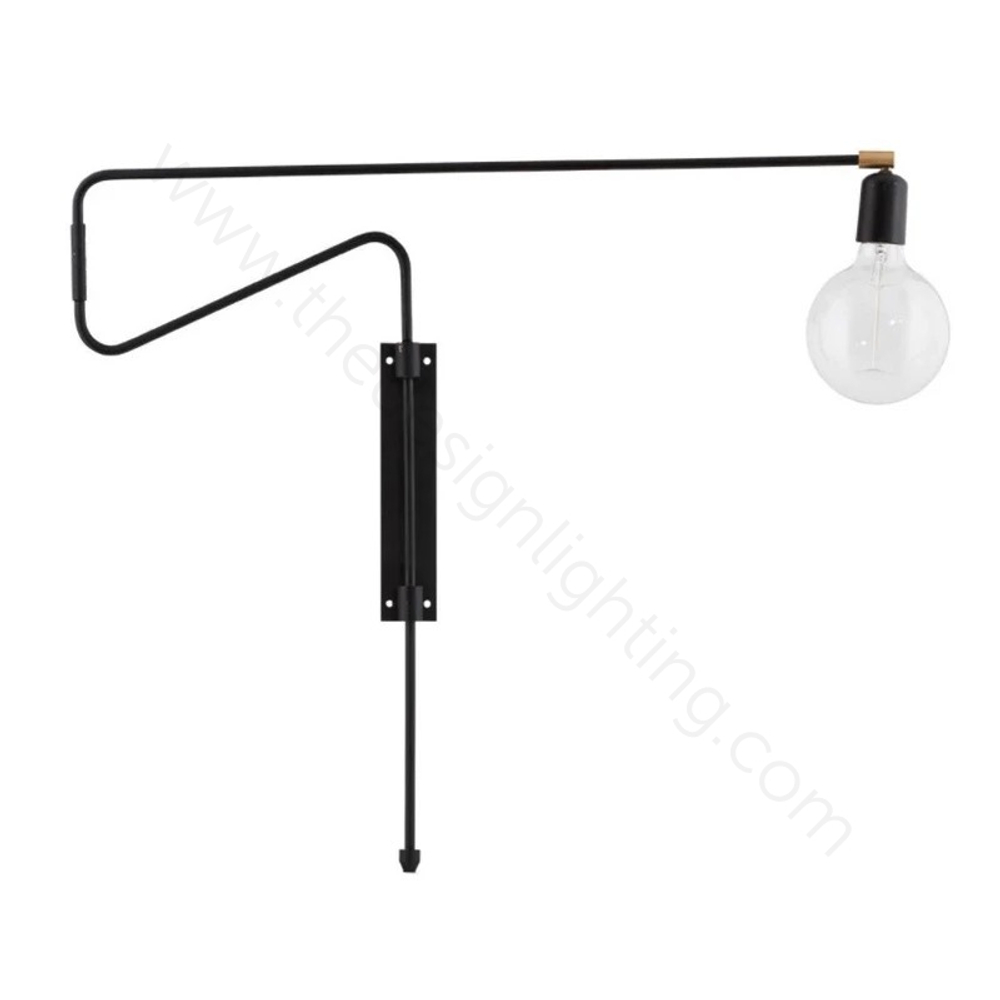 Wall design lamp ( Black )Kjomme