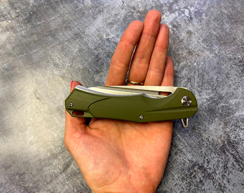 Складной нож A-01 Green, сталь D2, G-10, ТДК Кизляр