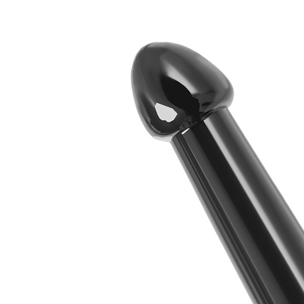Черный нереалистичный фаллоимитатор 20см ToyFa Jelly Dildo L 882027-5
