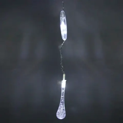 Гирлянда для дома БАХРОМА 2,0м*0,6м 50 ламп LED, с насадками Капля, Белый (возможность соединения)