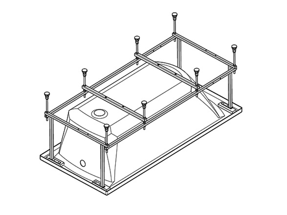 Каркас для ванны Santek КАЛЕДОНИЯ 160х75 (1.WH30.2.389)