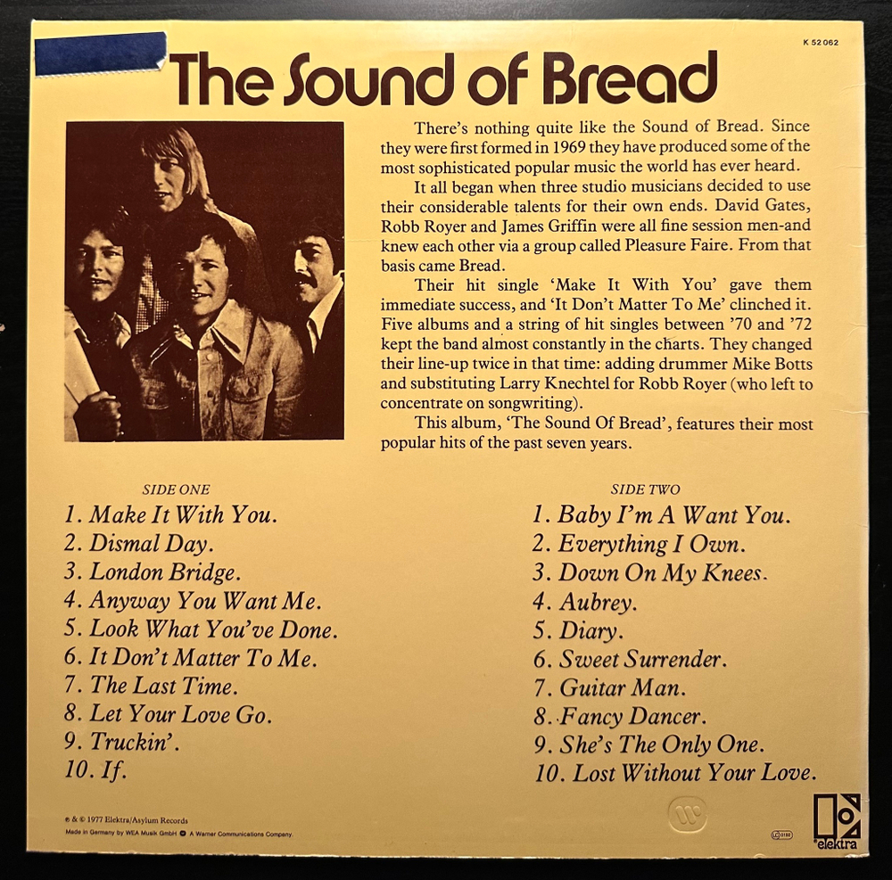 Bread - The Sound Of Bread - Their 20 Finest Songs (Германия)