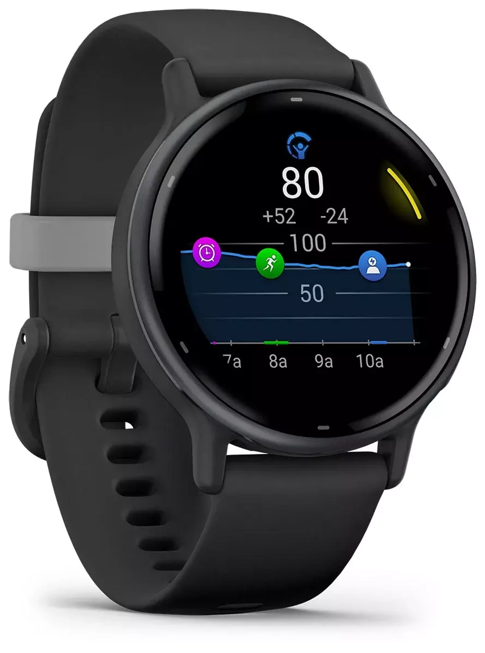 Часы Garmin Vivoactive 5 Black Slate черный, 010-02862-10