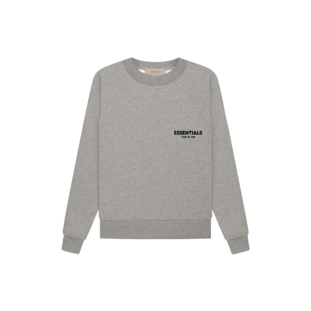 Толстовка Fear of God Essentials Dark Oatmeal SS22 Logo, FOG-SS22-614