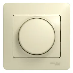 Светорегулятор поворотный, 300 Вт Systeme Electric Glossa Бежевый GSL000234