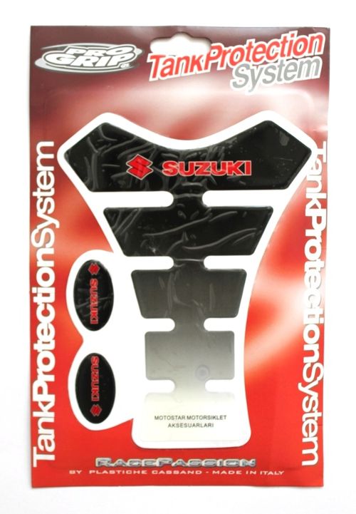 Купить    Наклейка на бак TankProtectionSystem PRO GRIP Suzuki Black/White #16
