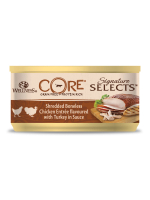 Влажный корм CORE SIGNATURE SELECTS для кошек, из курицы с индейкой в виде фарша в соусе 79 г