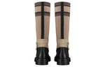 DIOR D Major Knee high Boots Women"s Taupe