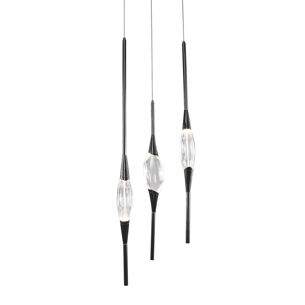 Подвесной светильник Pezzo 3 pearl black