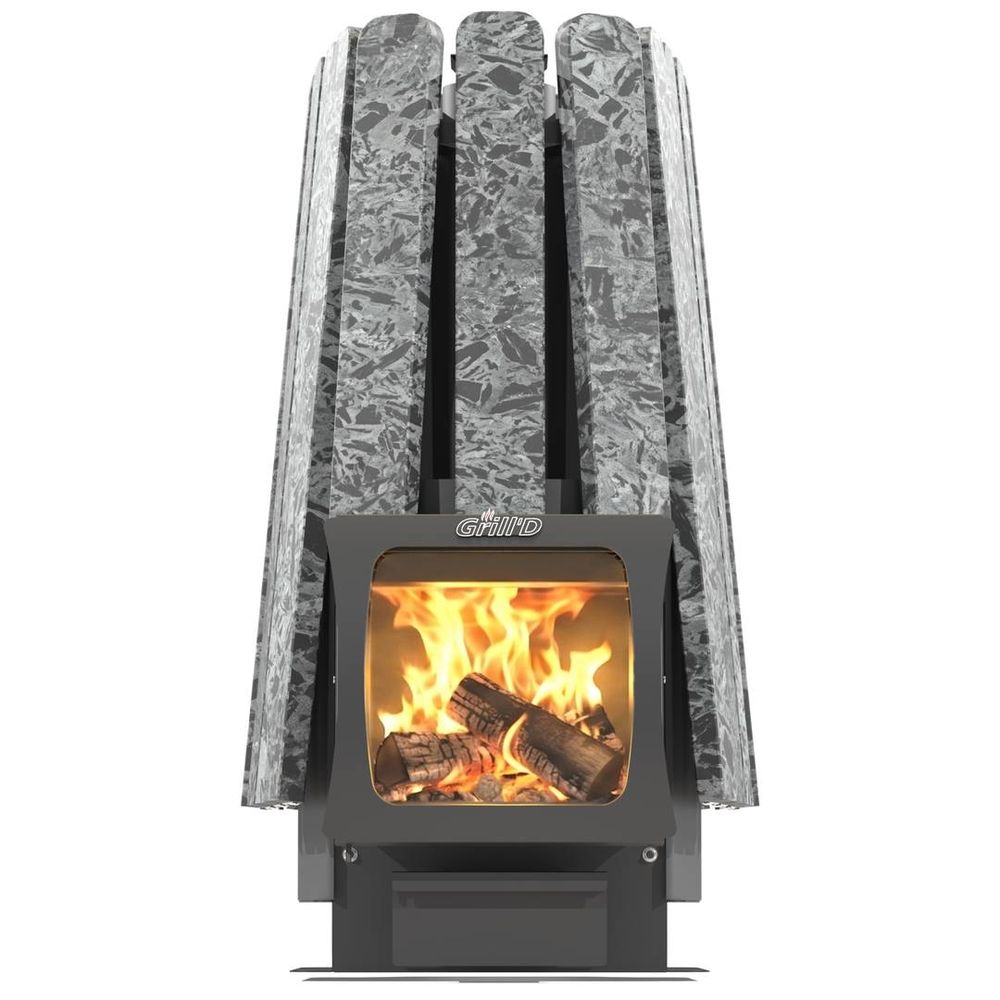 Дровяная банная печь Grill'D Cometa Vega 450 Short Max Stone (Серпентинит)