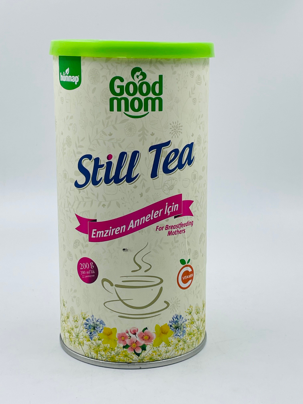 Чай Good mom Still Tea гранулированный для кормящих матерей c витамином С, вишневый вкус, 200 г (Турция)