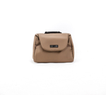 Детская универсальная коляска Adamex NOLA Natura CAMEL-5 (2в1) - Темно-бежевая ткань, Темно-бежевый экокожи