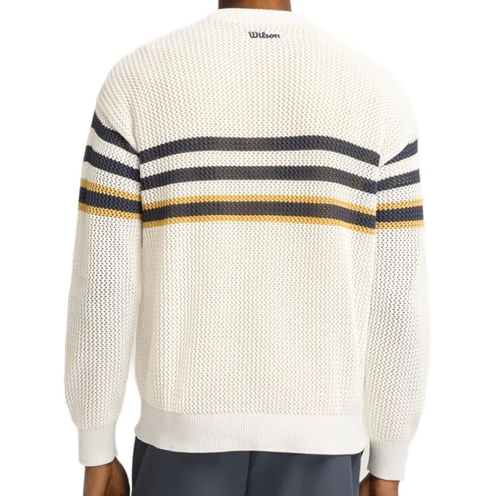 Мужская теннисная кофта Wilson Bercy Knit Crew - Бежевый