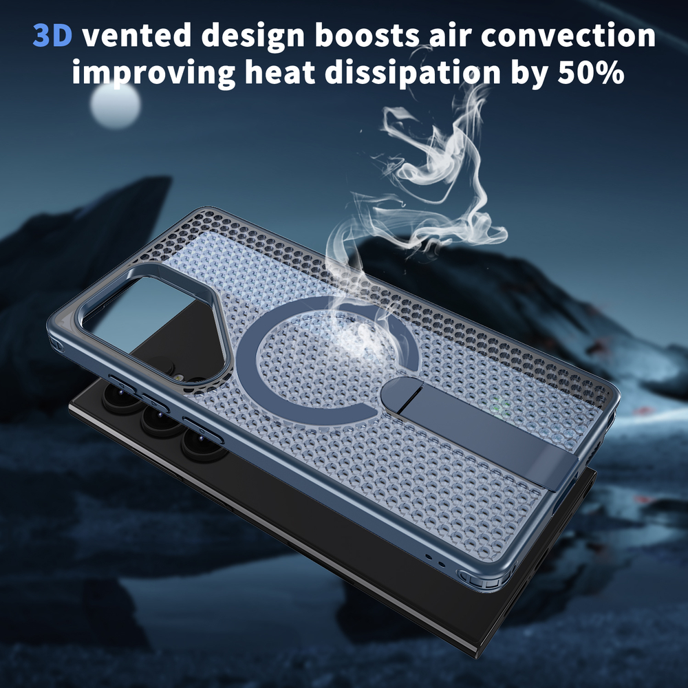 Прозрачный чехол Mesh Pro Magnetic Case для Samsung Galaxy S22 Ultra