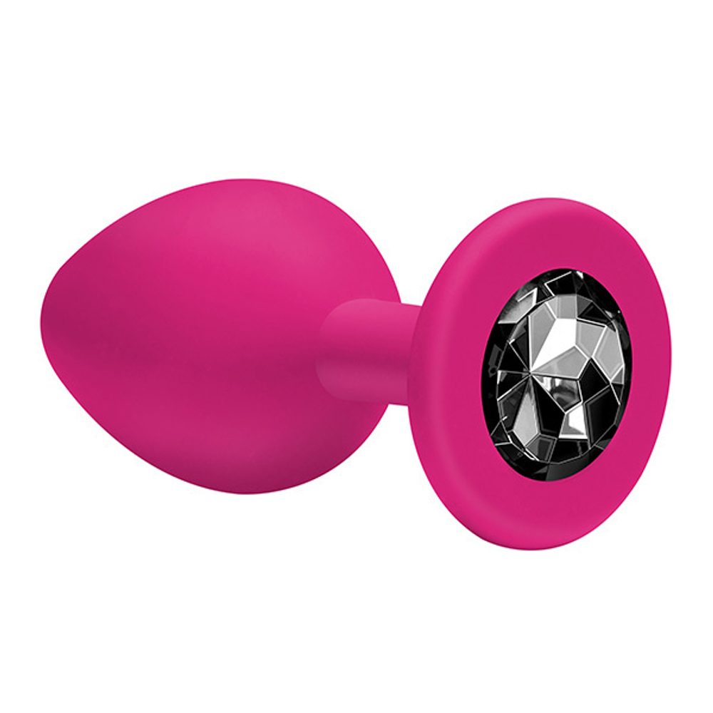 Анальная пробка Lola Games Emotions Cutie Small Pink black crystal 4011-02Lola