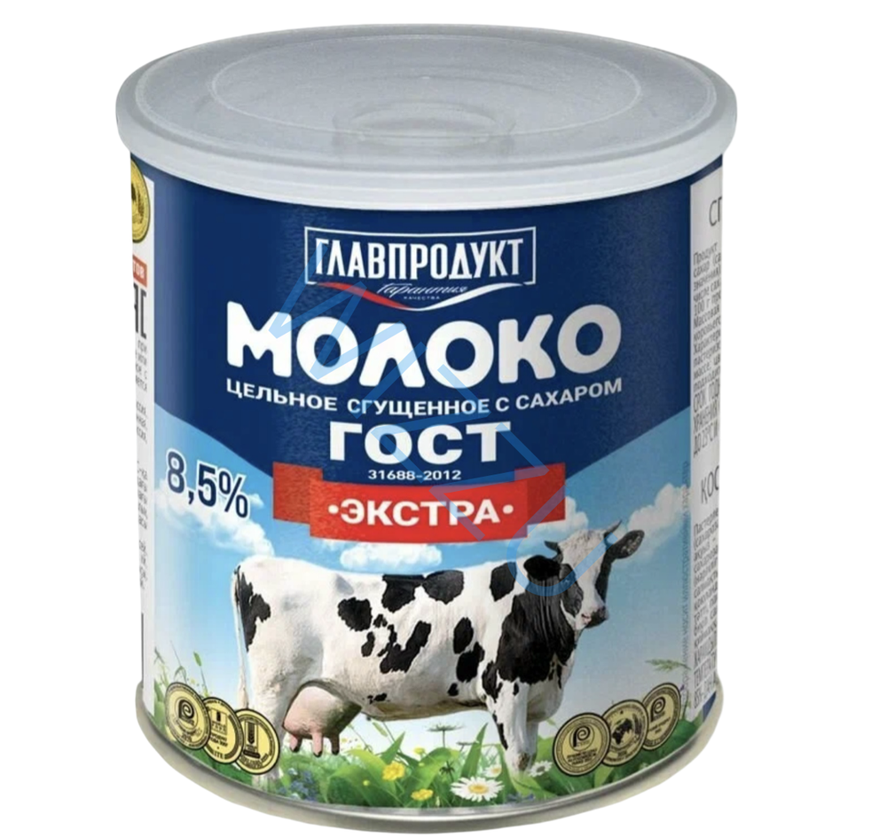 Сгущенное молоко Главпродукт Экстра Гост ж/б 380г