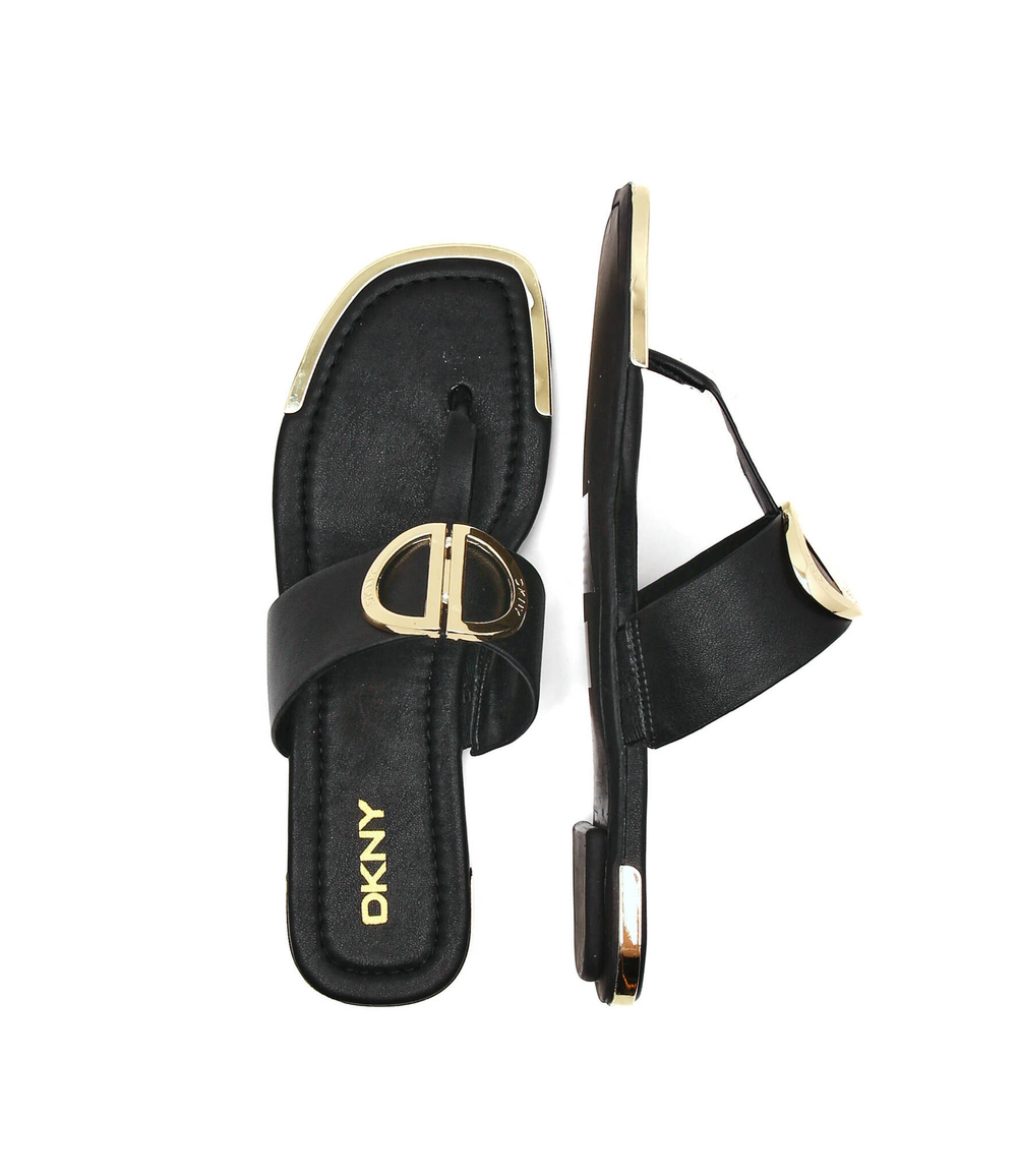 кожаное вьетнамки halcott DKNY - черный(K4051669)