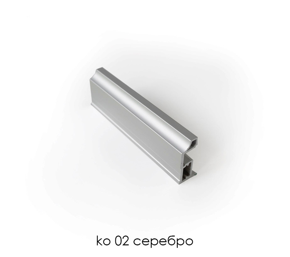 KO-02 Асимметричная ручка хром 5,5 м — купить в Якутске | Все для мебели