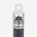 Японский бисер TOHO Demi 11/0 (№504), металлизированный, непрозрачный глянцевый