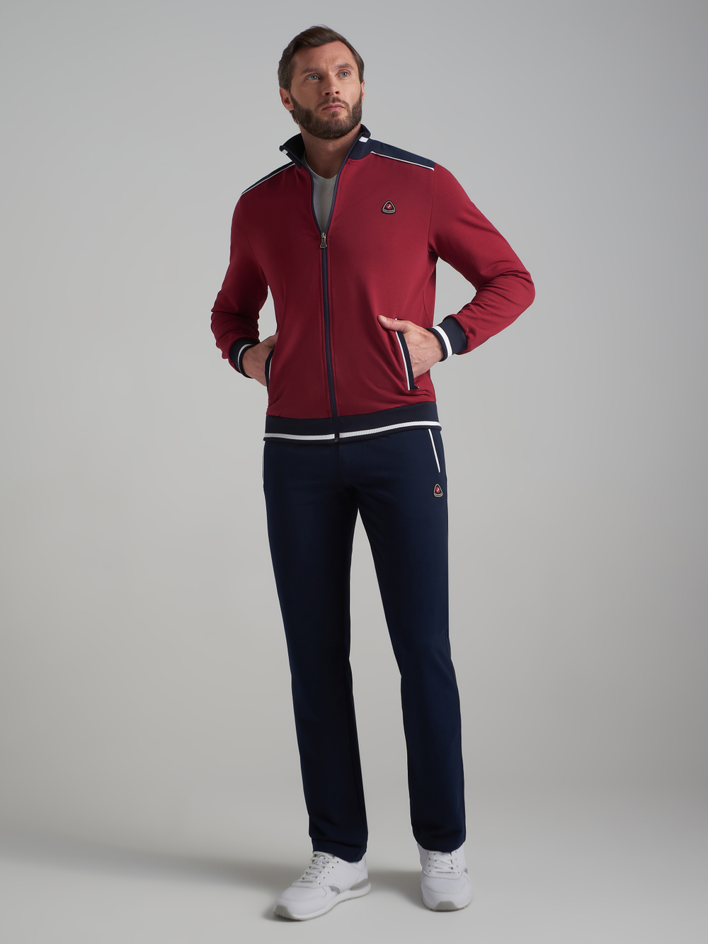 Спортивный костюм мужской 11M-RR-1128 RED-N-ROCK'S бордовый
