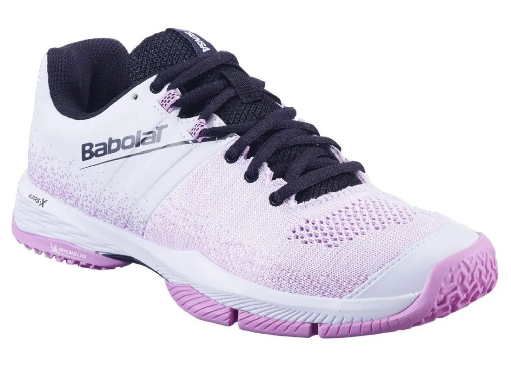 Женские кроссовки для padel Babolat Sensa - white/lilac