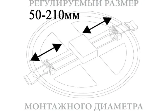 Светильник светодиодный Feron Flexy R230 AL508 20W 4000К 1600Лм белый 42557