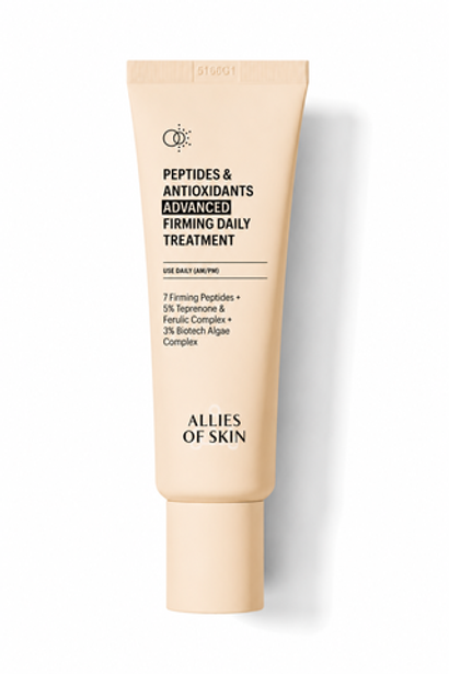 ALLIES OF SKIN Усиленный укрепляющий пептидный крем с антиоксидантами Peptides & Antioxidants Advanced Firming Daily Treatment, 48 мл