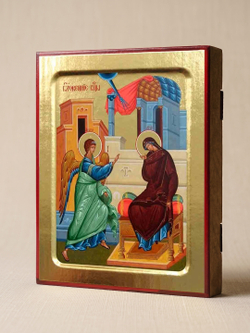 Икона Пресвятой Богородицы, Благовещения на дереве: 125 х 160 (Синопсисъ)