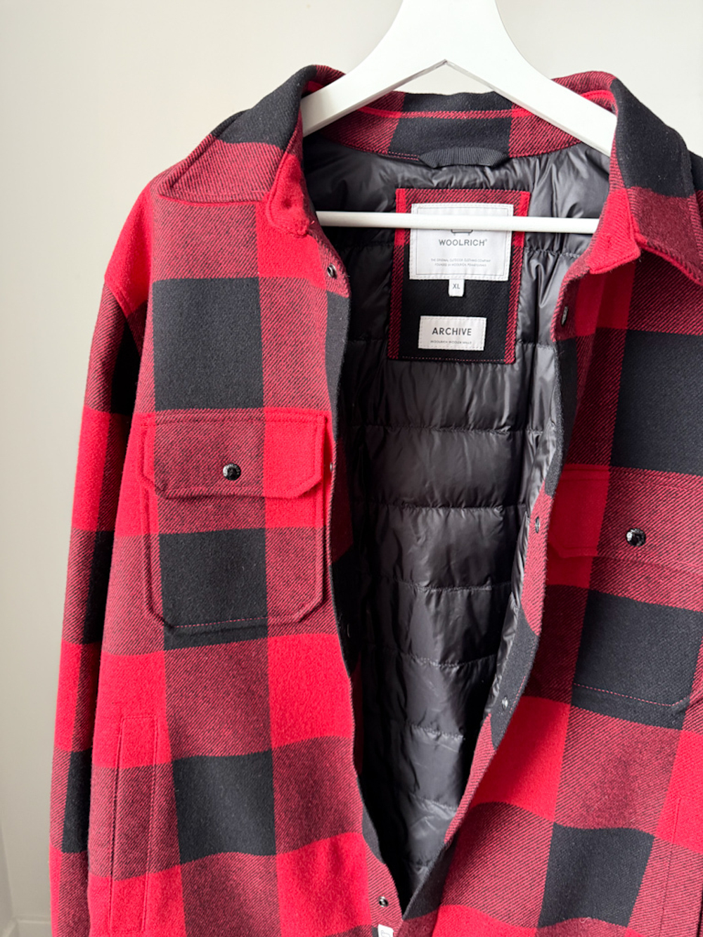 Пуховая куртка-рубашка Woolrich, XL