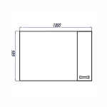 Зеркало AQUATON Диор 100 правое 1A167902DR01R