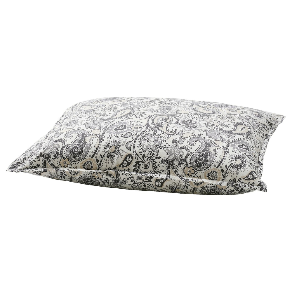 IKEA RODGERSIA  (ИКЕА РОДГЕРСИА)  -  Наволочка, серый/белый, 50x60 см
