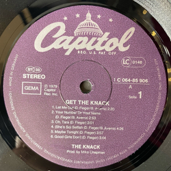 Винтажная виниловая пластинка LP The Knack, Get The Knack (Германия 1979)