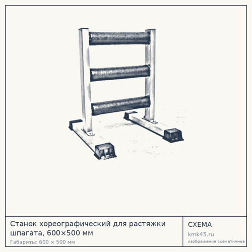 Станок хореографический для растяжки шпагата, 600×500 мм — от 6 300 ₽