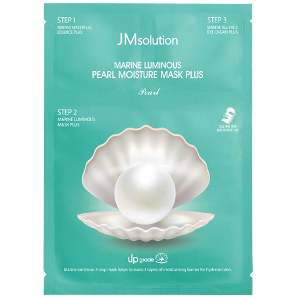 JMsolution Трёхшаговый увлажняющий набор с жемчугом Marine Luminous Pearl Moisture Mask Plus