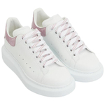 Alexander McQueen Oversized White Pink Croc Women"s