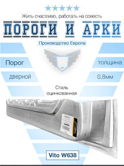 Внутрянка сдвижной двери Mercedes Vito W638 (Potrykus)