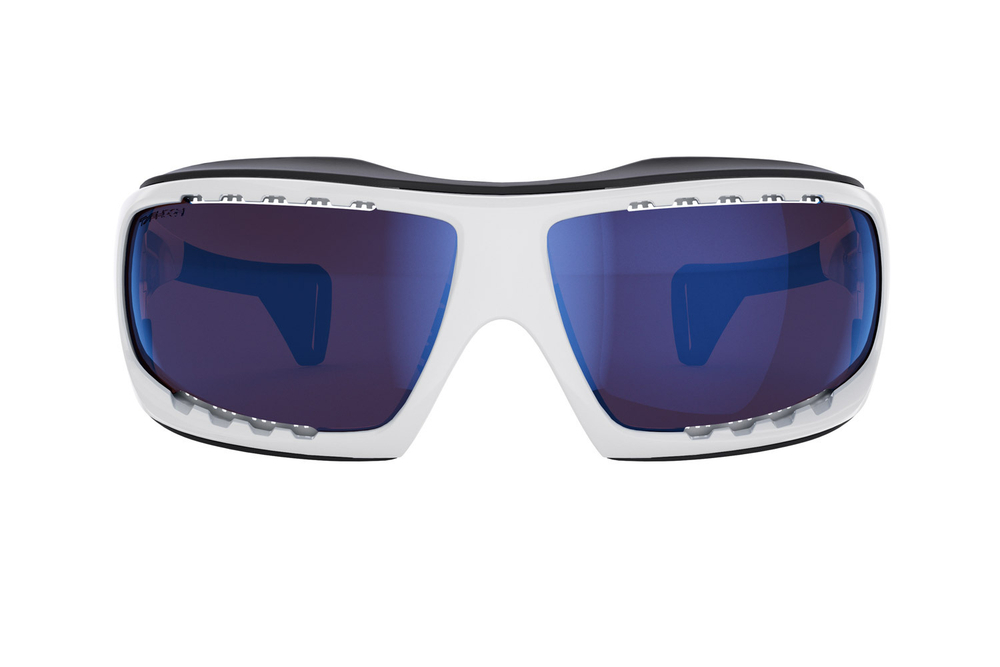 Спортивные очки LiP Typhoon / Gloss White - Black / Zeiss / PA Polarized / Pacific Blue Lens