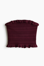 Ажурный вязаный топ-бандо - H&M