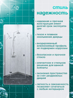 Душевое ограждение DIONRIA (100х100) стекло прозрачное, без поддона