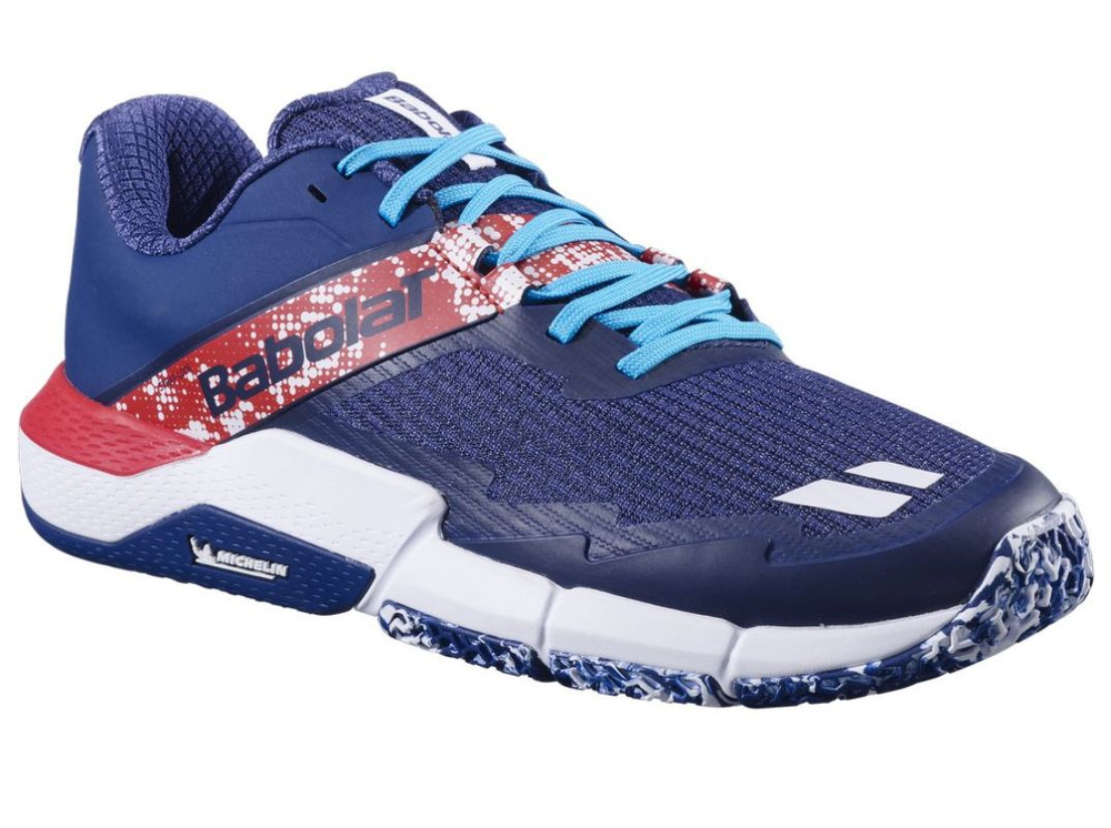 Мужские кроссовки для падела Babolat Movea 2 — dark blue/chilli red