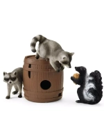 Набор Охота за орехами - еноты и скунс Schleich 42532