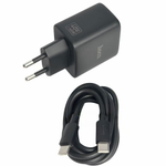 Сетевое зар. устр. Hoco N83 GaN с шнуром Type-C на Type-C 1C 60W черное