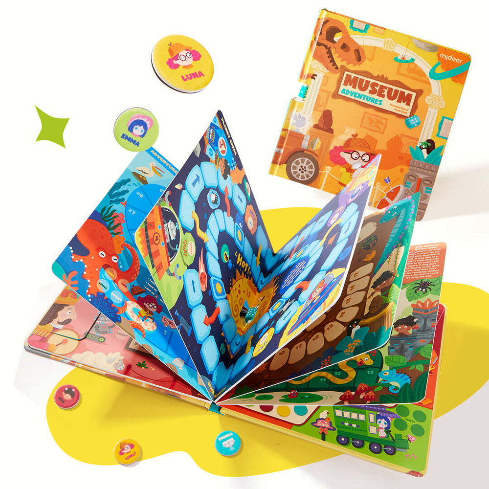 Портативная настольная игра mideer 6 в 1 - Приключения в музее