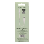 Кабель Borofone BX18 USB-Type-C 3A 2м PVC White