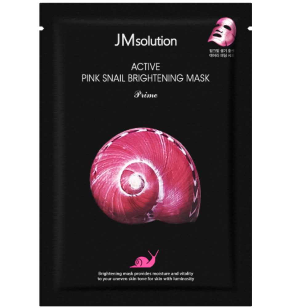 Ультратонкая маска с муцином улитки JMsolution Active Pink Snail Brightening Mask Prime