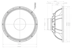 Eighteen Sound 18NLW9400/8 неодимовый динамик, диаметр 18 дюймов, 1200Вт